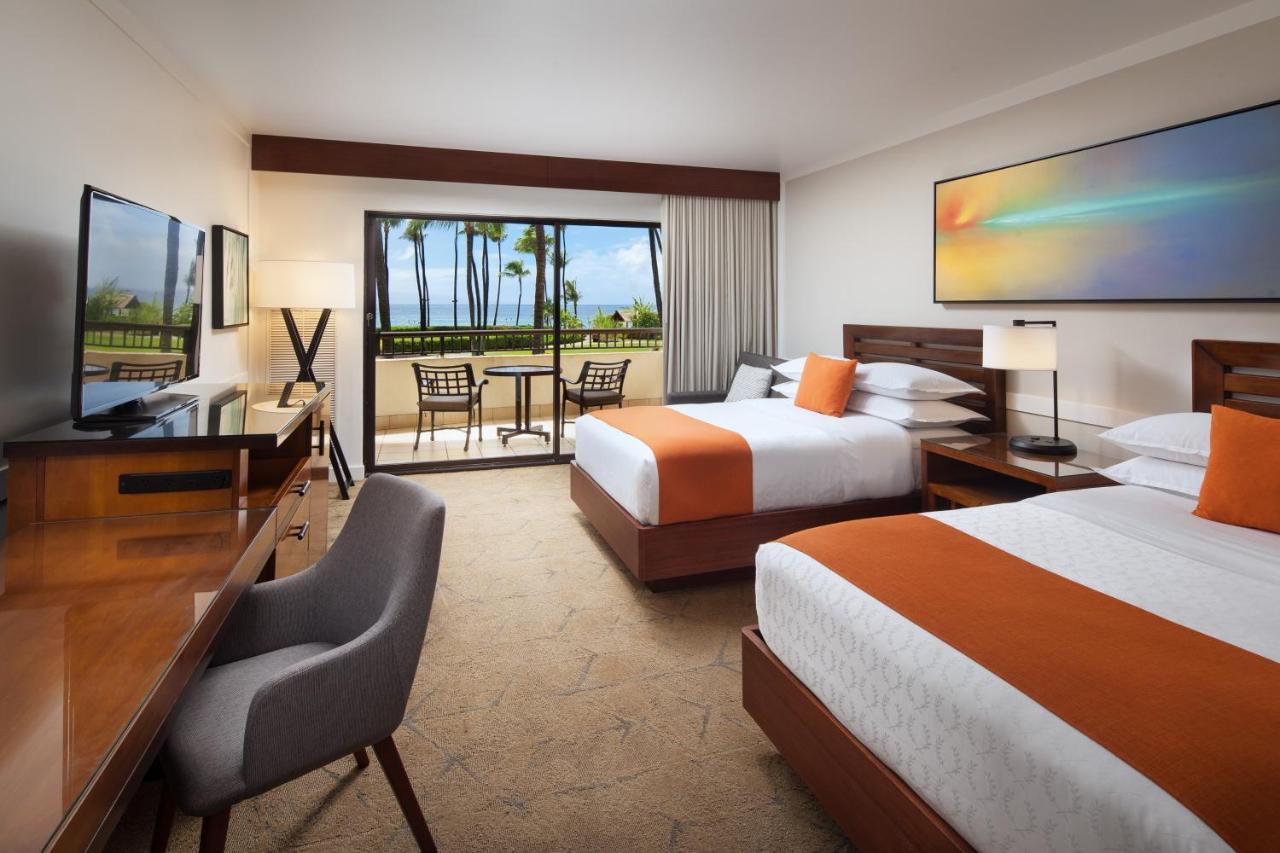 Deluxe Double Room with Two Double Beds and Ocean View - Mobility Accessible