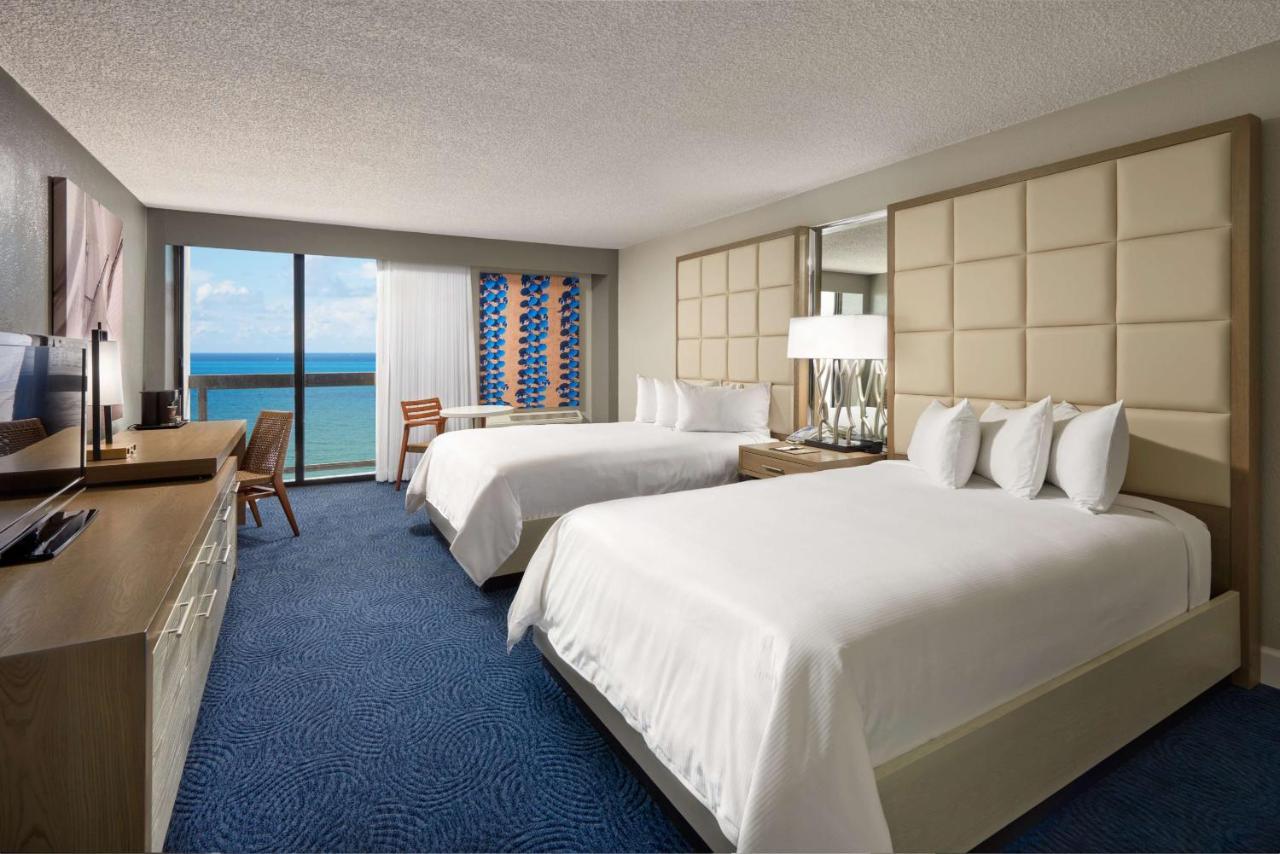 Double Room with Two Double Beds with Ocean View - Non-Smoking