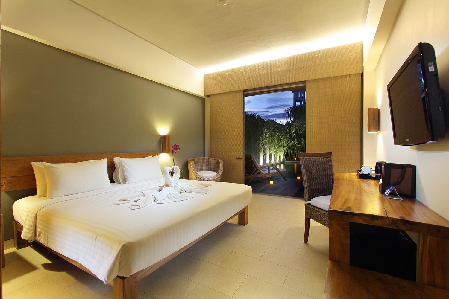 Cabana mit Doppelbett oder 2 Einzelbetten und Tauchbecken