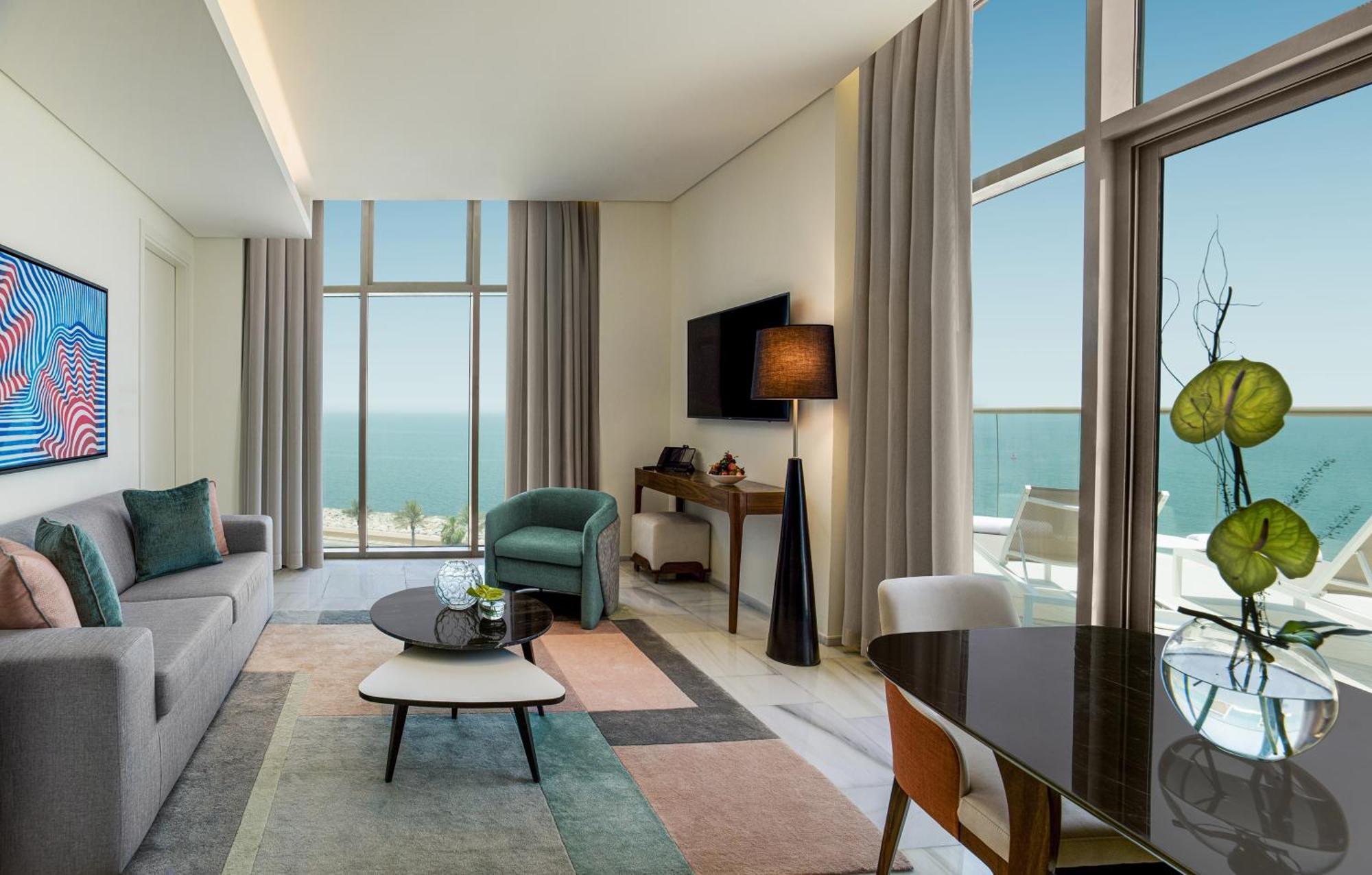 Family Two-Bedroom Suite Arabian Sea View Balcony Kitchen & Sofa Bed