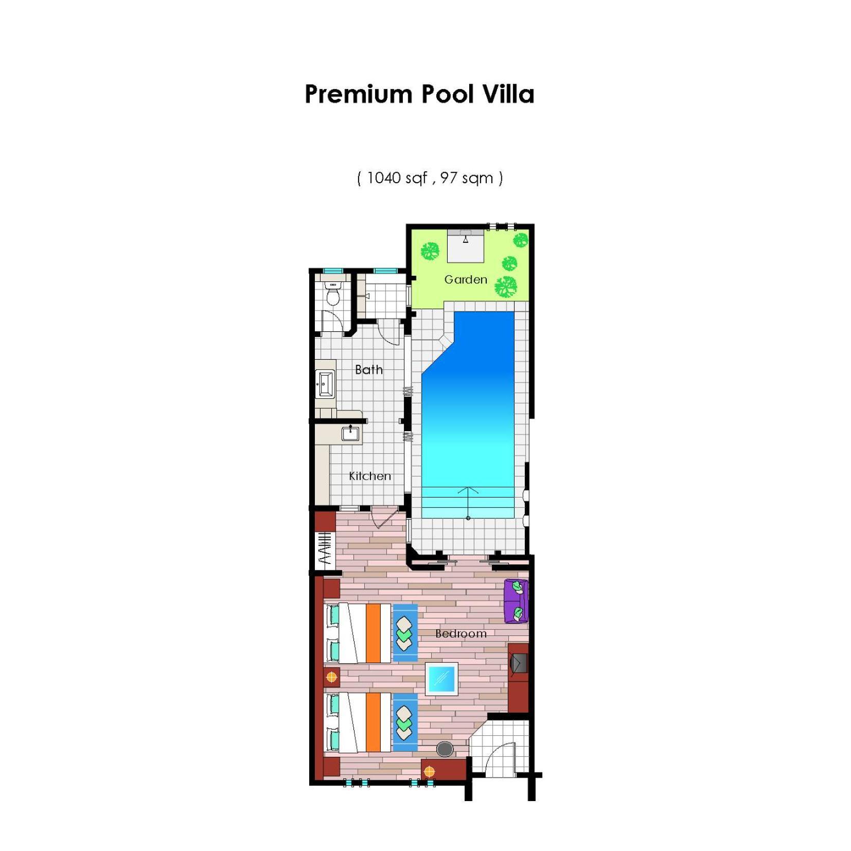 Vila Premium Kolam Renang
