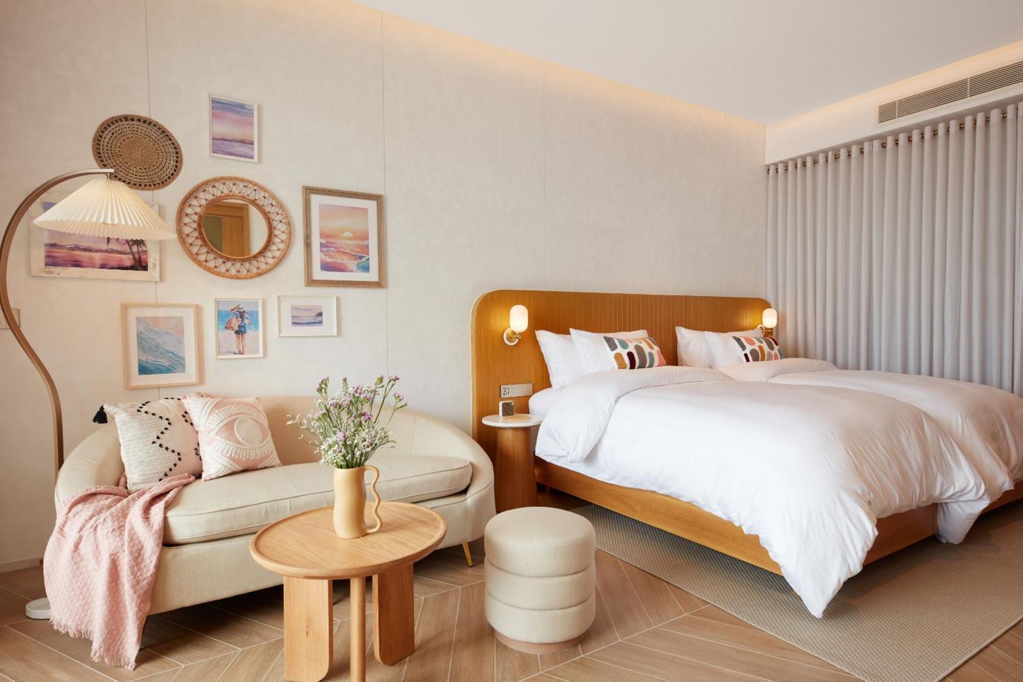 Deluxe Tweepersoonskamer met 1 of 2 Bedden en Uitzicht op Zee