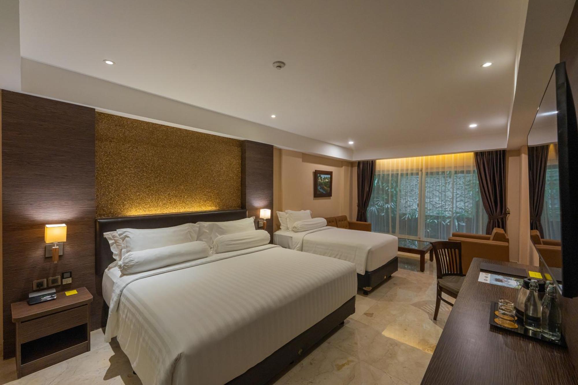 Deluxe Family King Room daily shuttle to Ubud City Photo Session Art Gallery Visit 24-hour access to Fitness Center Welcome Drink Kids Activities