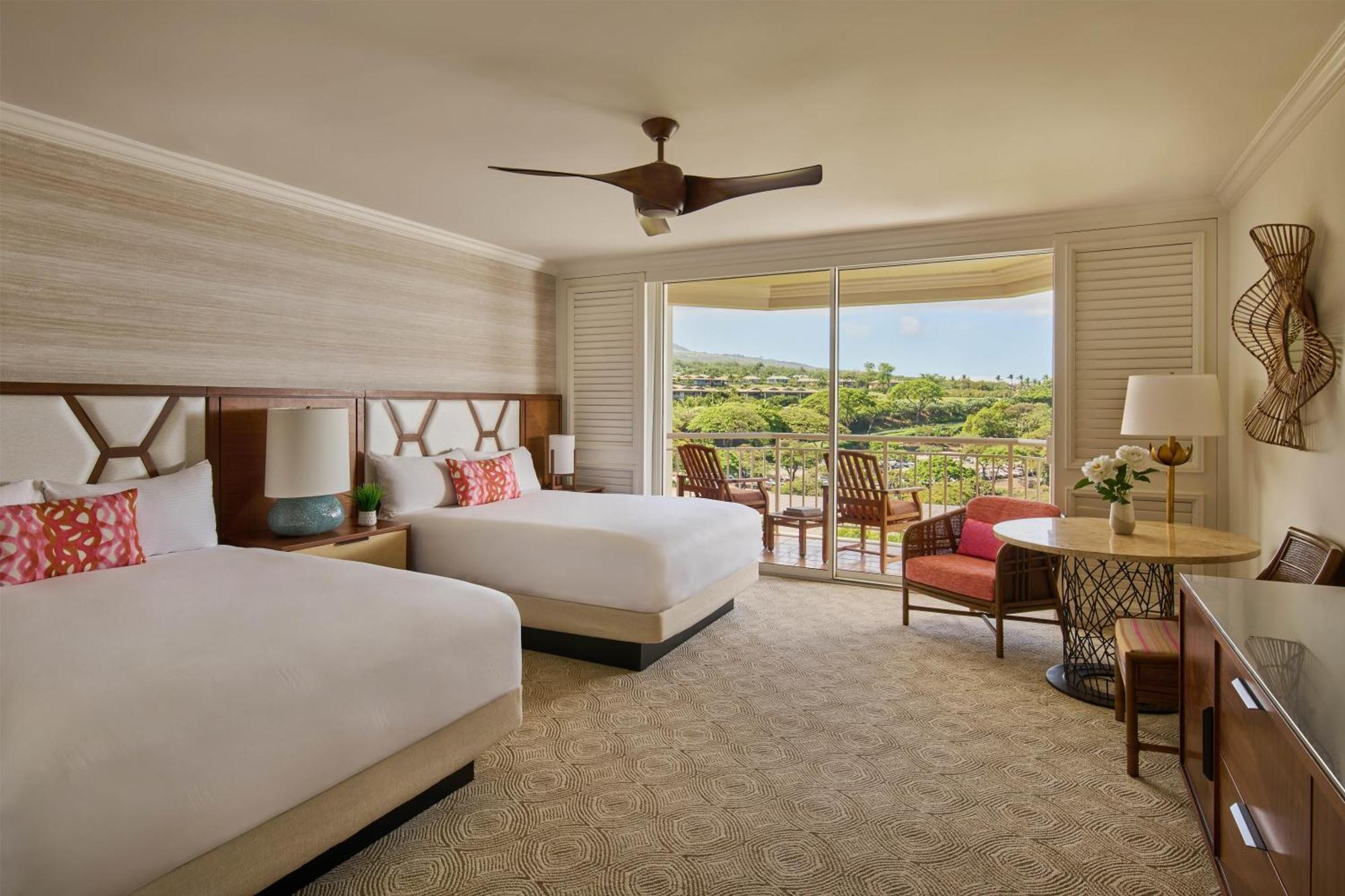 Queen Room with Two Queen Beds and Terrace View