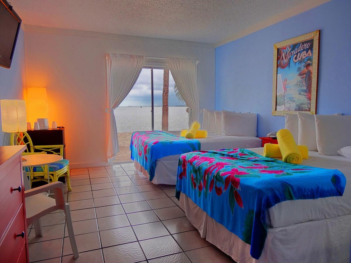 Room Two Double Beds Beach Front