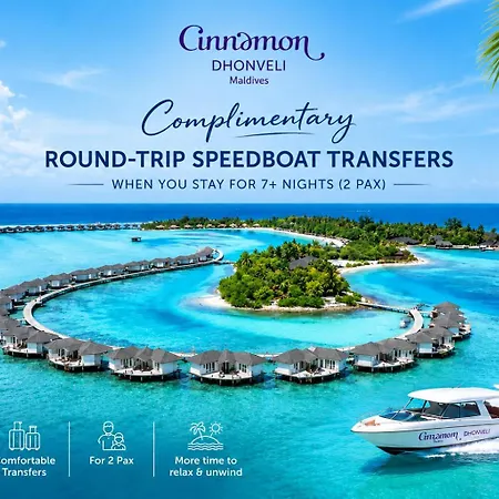 Cinnamon Dhonveli Maldives - Complimentary Speedboat Return For 2 Pax On 7 Nights Or More Stays Valid To 31 Oct 2027 & Up To 2 Kids Stay Free-2
